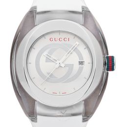 Gucci unisex black swiss top sync striped rubber strap watch