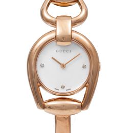 Gucci horsebit watch top rose gold