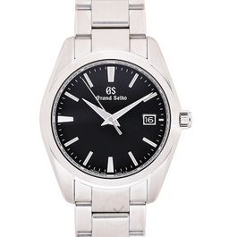 9F Quartz Quartz Black Dial Steel Men s Watch