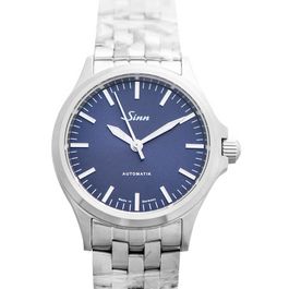 Series 556 I B Instrument Sporty Elegant Blue Dial Solid Two Link Stainless Steel Watch 38.5mm