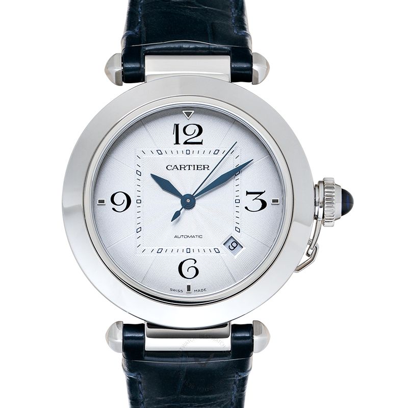 cartier pasha gents stainless steel watch