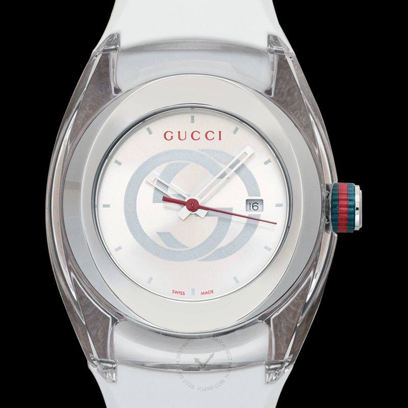 Gucci sync white rubber unisex watch store