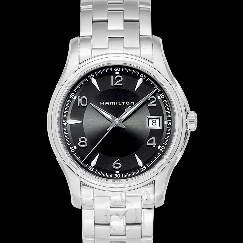 Jazzmaster Quartz Black Dial Stainless Steel Men s Watch