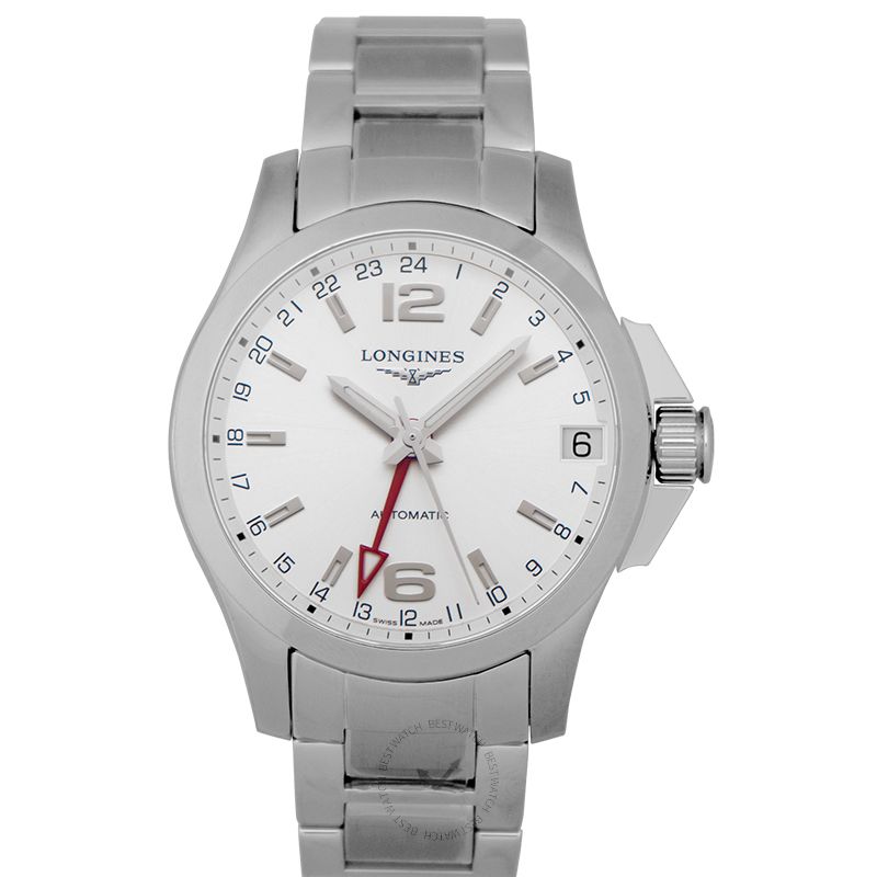 Conquest GMT Automatic Silver Steel 41mm