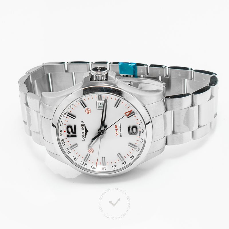 Conquest VHP GMT Quartz Silver Dial Men s Watch