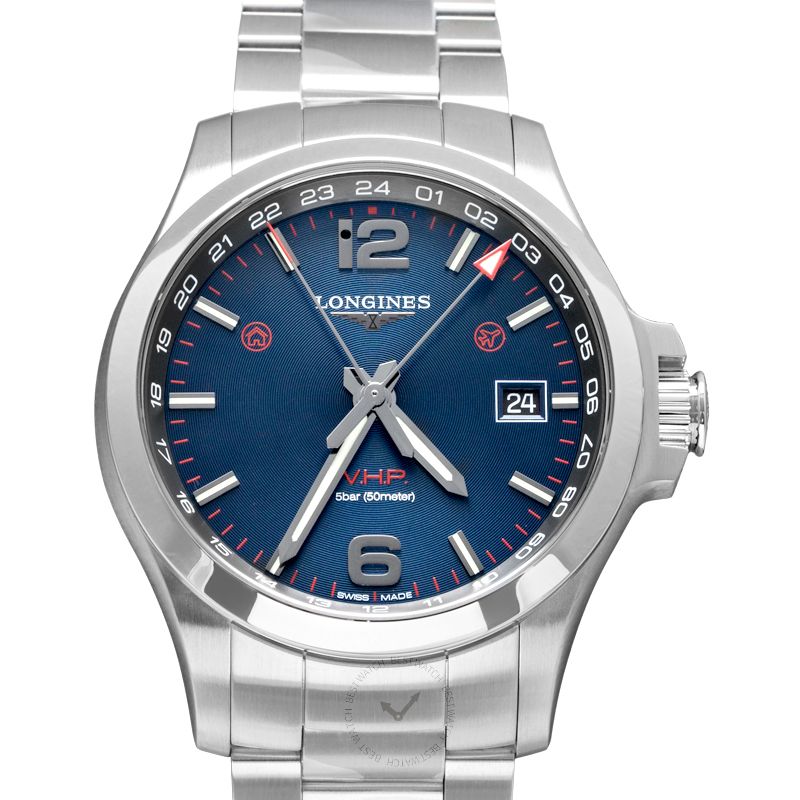 Conquest VHP GMT Quartz Blue Dial Men s Watch