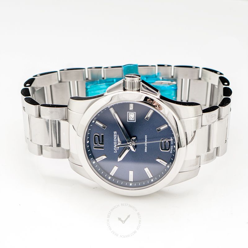 Conquest Quartz Blue Dial Men s Watch