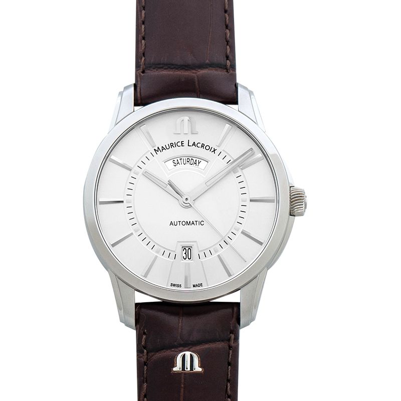 Pontos Day Date Automatic Silver Sun Brushed and Sandblasted Dial