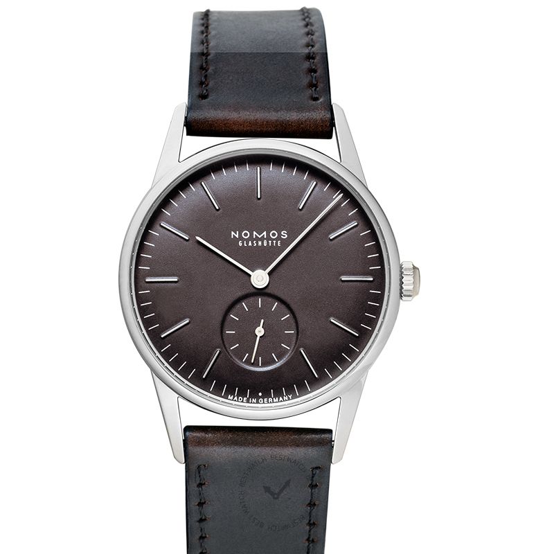 Nomos Glashutte Orion Anthrazit Watch 35mm Leather