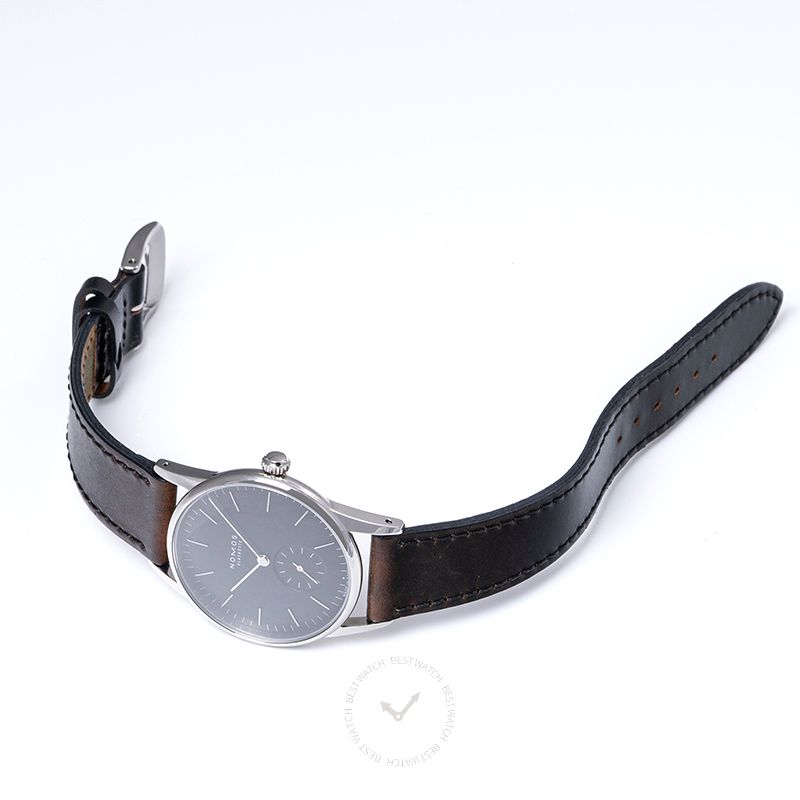 Nomos Glashutte Orion Anthrazit Watch 35mm Leather