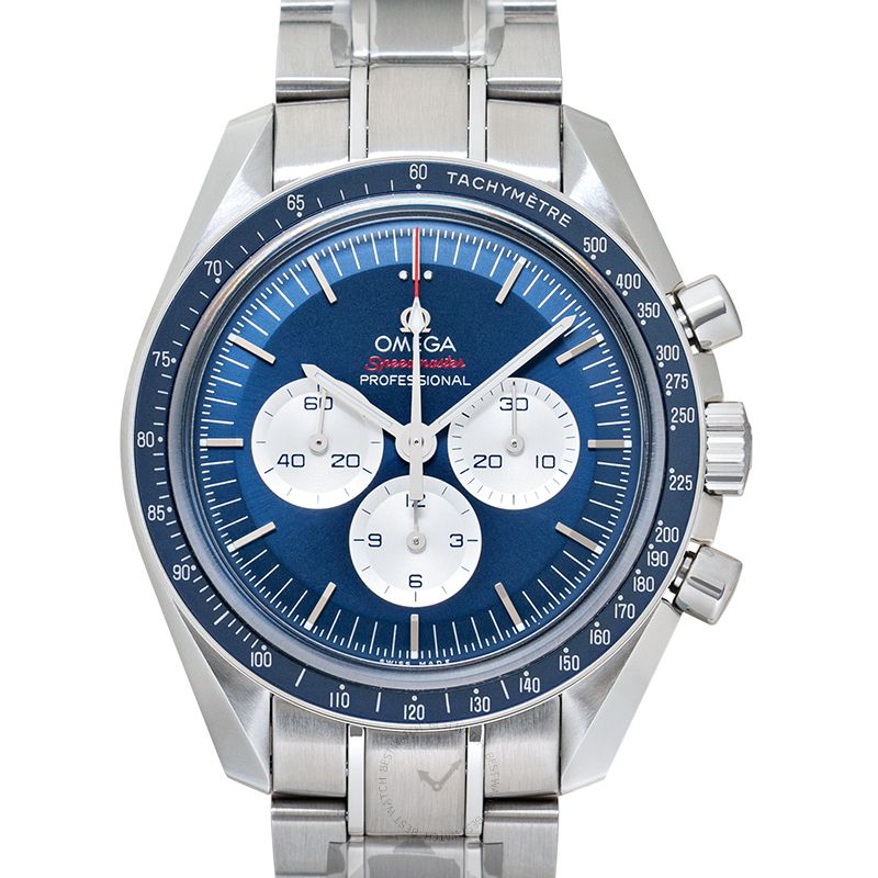 omega speedmaster professional blue dial