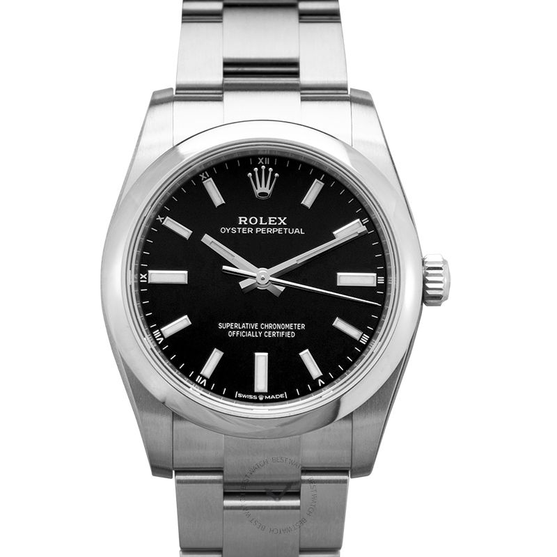 rolex oyster perpetual 34mm black