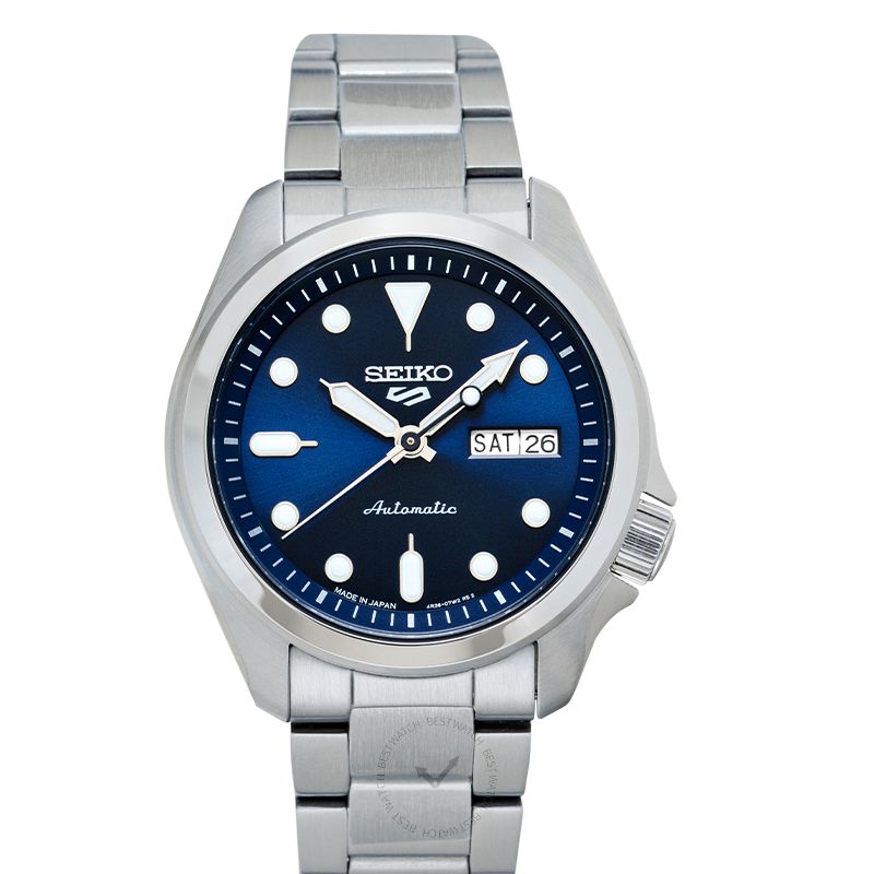 5 Sports Automatic Blue Dial Stainless Steel Men's Watch