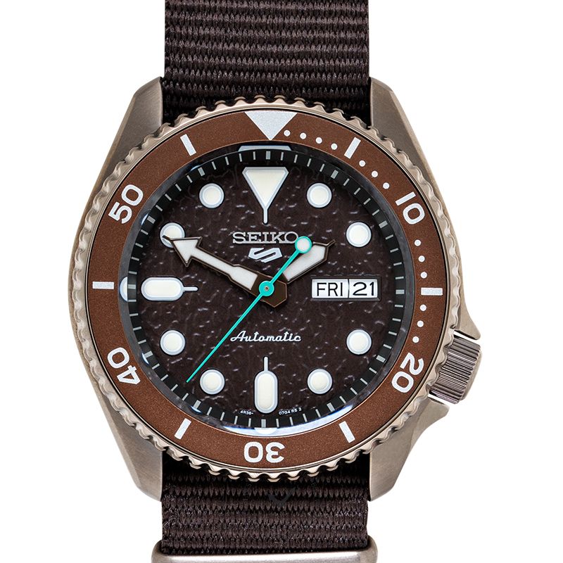 5 Sports Automatic Brown Dial Men's Watch 