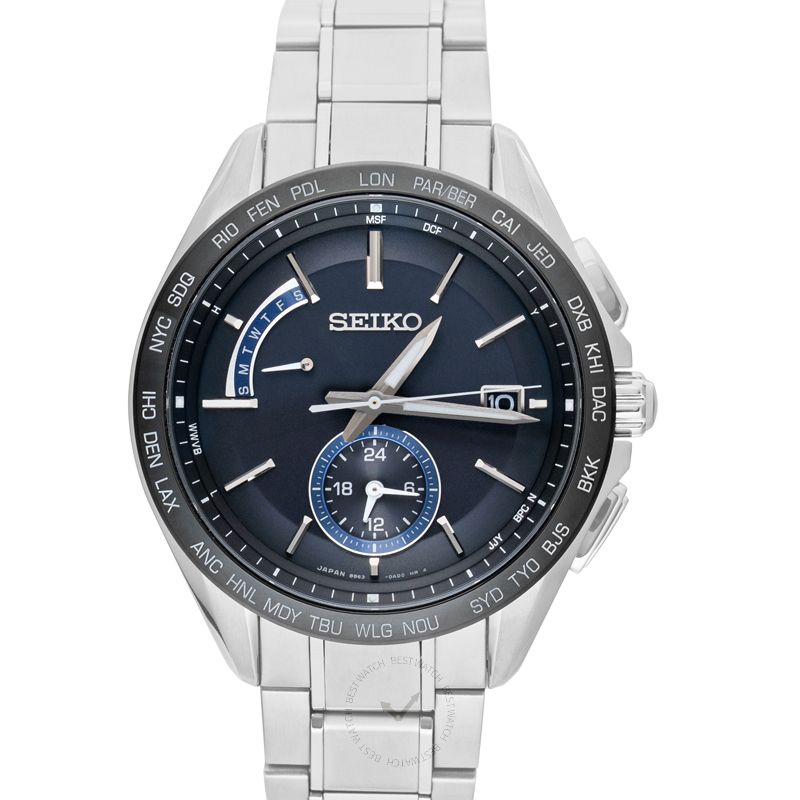 Brightz Quartz Black Dial Titanium Men's Watch