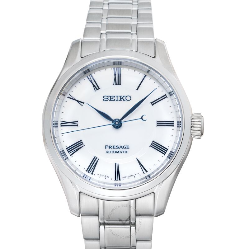 Presage Automatic White Dial Stainless Steel Men's Watch