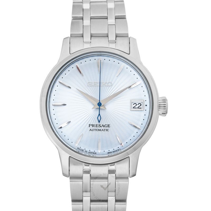 Presage Automatic Blue Dial Stainless Steel Ladies Watch