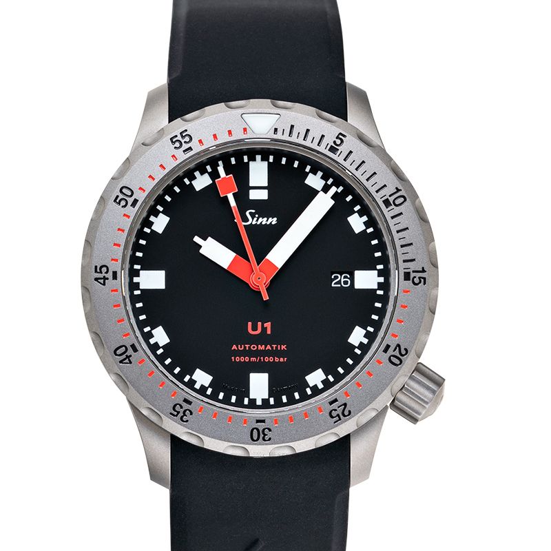 Sinn Diving Watches 1010.030-Silicone-LFC-Blk