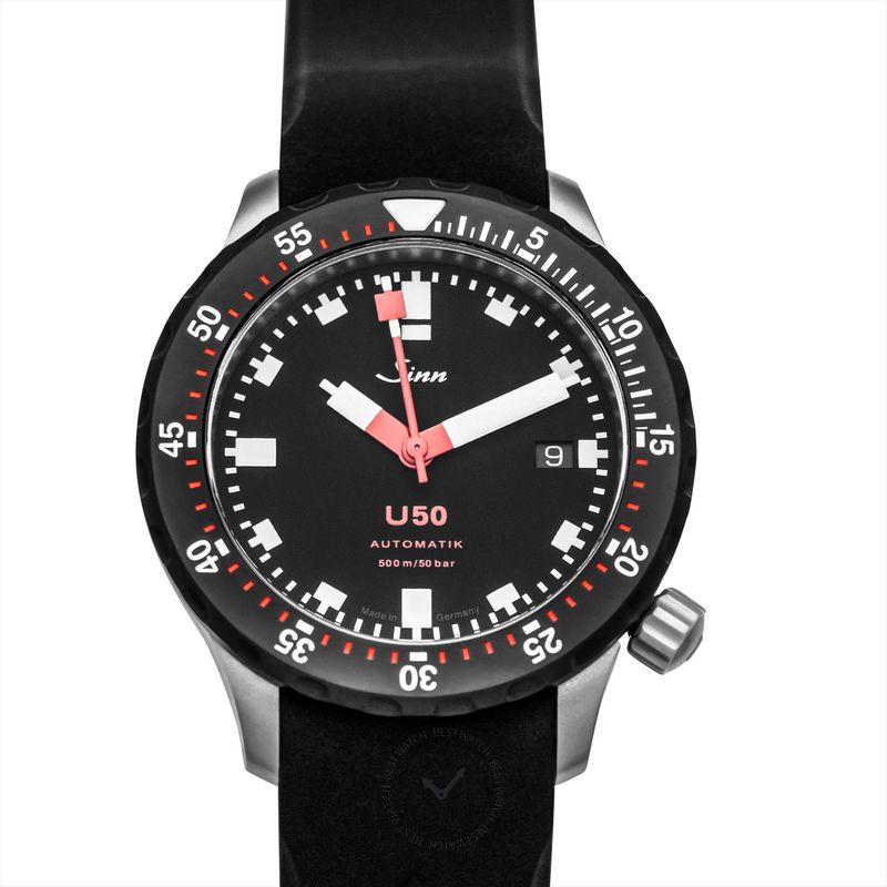 Sinn Diving Watches 1050.040-Silicone-LFC-Blk