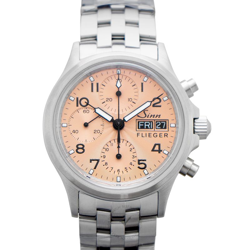 Chronograph 356 Sa Pilot II Copper Dial Solid Fine Link Stainless