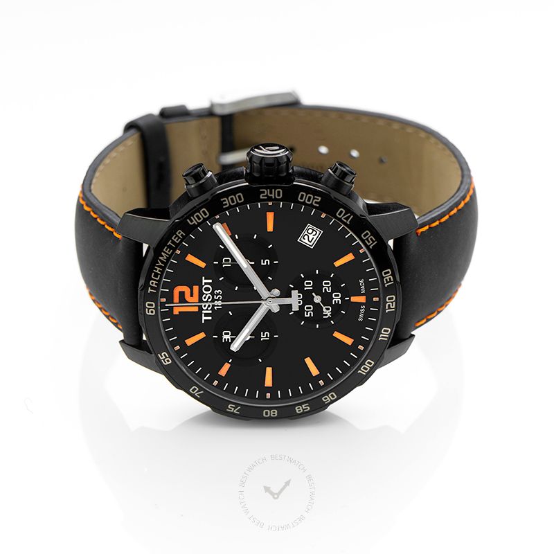 T Sport Quickster Chronograph Quartz Black Dial Men s Watch