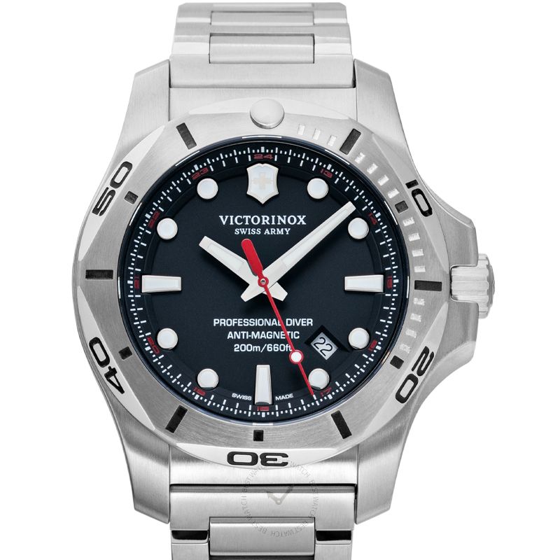 I.N.O.X. Professional Diver Quartz Black Dial Men's Watch